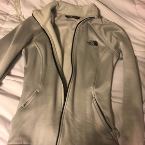 Light grey North Face jacket